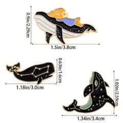 Whale pin assortment