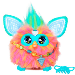 Furby Coral. 15 Fashion Accessories. Interactive Plush Toys for 6 Year Old Girls & Boys & Up. Voice Activated Animatronic