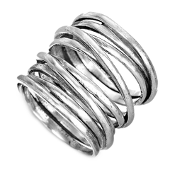 Chunky Wrap Wide Band Ring