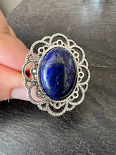 Statement Cocktail Ring Cabochon with Natural Reiki-Infused Crystal