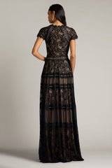 Ahern Orchid Lace Gown