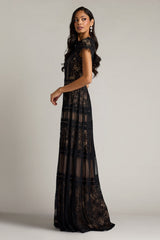 Ahern Orchid Lace Gown