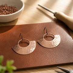 Beam Copper Earrings