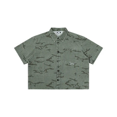 MERTRA Grid Camo Shirt Green