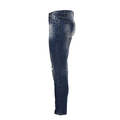 Louis Vuitton Logo-Print Denim Jeans