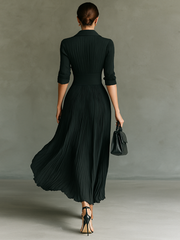 Amara - Pleated Maxi Dress