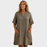 Alva - Ibiza-Inspired Shirt Dress
