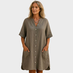 Alva - Ibiza-Inspired Shirt Dress