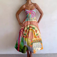 Amelia | Floral Sleeveless Maxi Dress