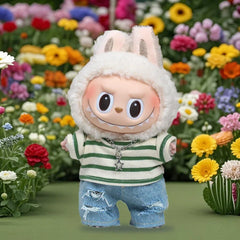 Labubu Plaid Coat Outfit Set