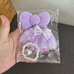 Labubu Yarn Skirt Accessory Set