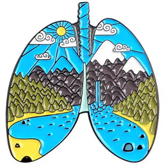 Outdoor Adventure Camping Pin