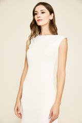 Amfelice Cowl-Back Crepe Gown