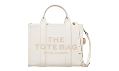 The Medium Leather Tote Bag COTTON/SIL H004L01PF21-140