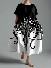 Alvenhild | Artistic Summer Dress with Comfortable Freedom of Movement and Unique Style