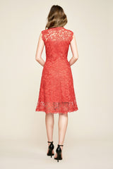Alyssa Corded Lace Sleeveless Dress