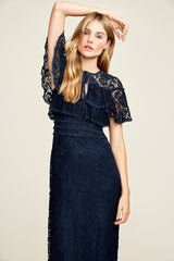 Aileen High-Low Lace Gown
