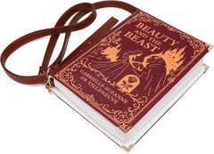 Beauty and the Beast Cross-Body Shoulder Bag Perfect for Book Lovers Book Purse Clutch