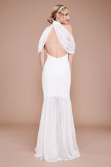 Alcott Cold-Shoulder Corded Lace Gown