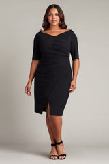 Adi Textured Crepe Dress - PLUS SIZE
