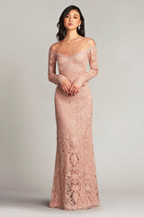 Alon Embroidered Tulle Illusion Gown