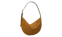 Small T Monogram Suede Balloon Bag Chicory Brown 175529 200