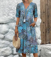 Andrea - Vibrant Midi Dress