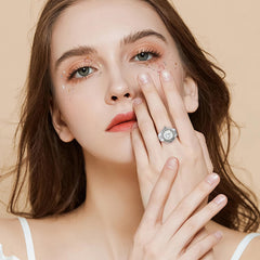 Elegant Watch Ring for Women Stylish Rose Designed Finger Quartz Watch Unique Locket Watch