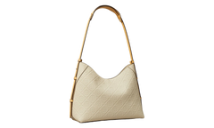 T Monogram Pebble Messenger Bag Warm White 169374 100