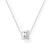 Fashion Light Luxury Diamond-encrusted Slim Waist Pendant Elegant Exquisite Versatile Women's Necklace Accessory
