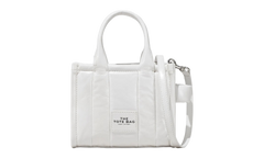 Shiny Crinkle Leather Crossbody Tote Bag WHITE H064L03FA22-100