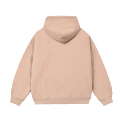 21Dripzz Essential Zip Hoodie - Peach
