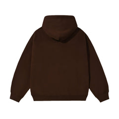 21Dripzz Essential Zip Hoodie - Mocha