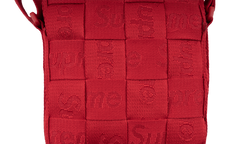Supreme Woven Shoulder Bag Red SU556