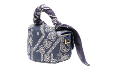 Mini Bandana Crash Hand Bag Blue PWNP004S22LEA0014501