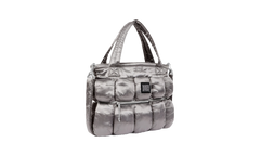 Marithé + François Girbaud Pokachu Puffer Tote Bag Silver SU25447