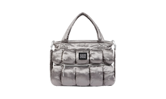 Marithé + François Girbaud Pokachu Puffer Tote Bag Silver SU25447