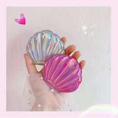 laser color girl bling portable double-sided makeup mirror accessories