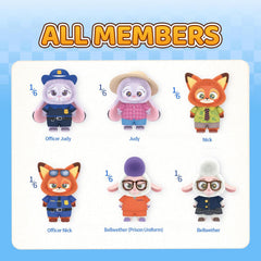 MINISO Disney Zootopia Soft Vinyl Plush Toy Blind Box Cute Mystery Animal Figurines. Collectible Surprise Gift Figure Model Random Design for Home Decor Birthday Gifts. Single Box
