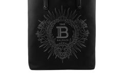 Varsity Embroidered-Logo Tote Bag Black BM1FE187 TCPO 0PA