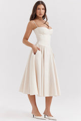 AVALON | CORSET MIDI DRESS
