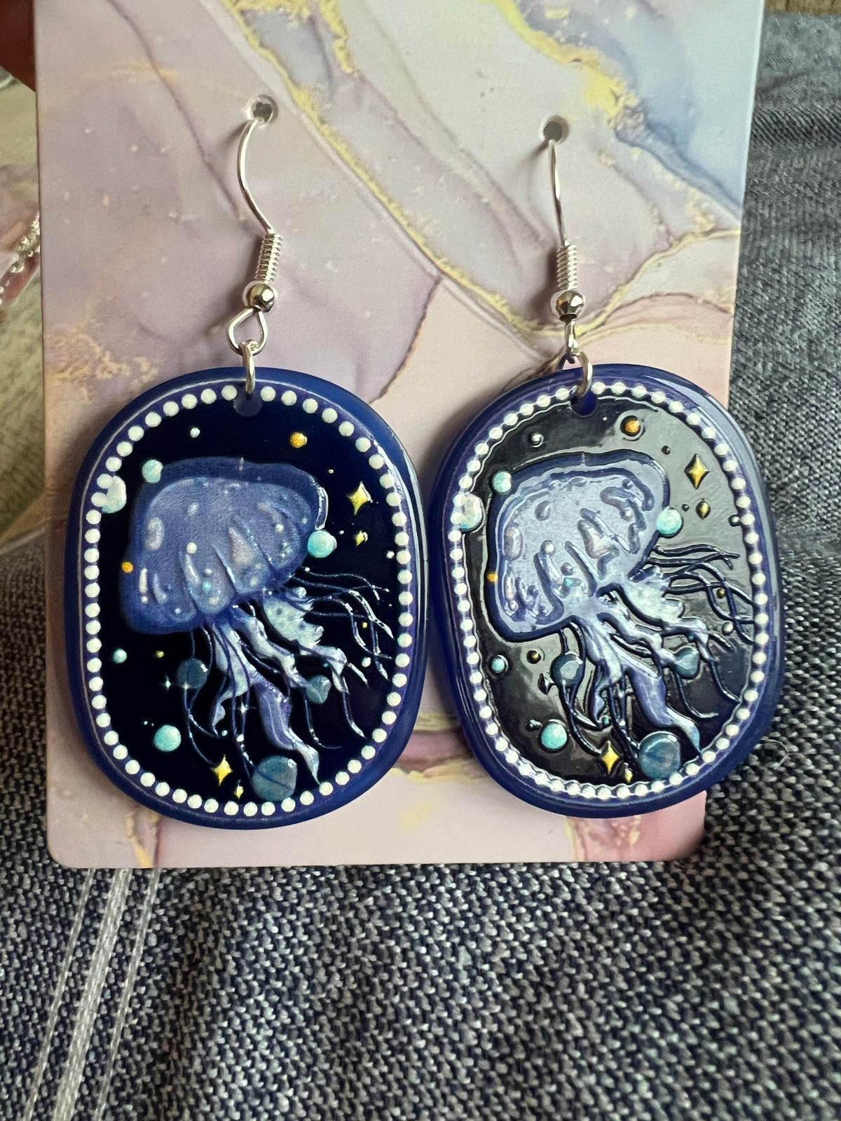 Jellyfish Statement Drop Earrings