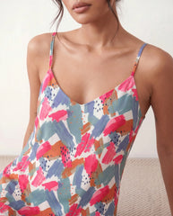Elise Slip Spaghetti Strap Maxi Dress