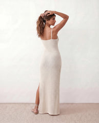 Flora Openwork Spaghetti Strap Maxi Dress