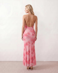 Cara Mermaid Spaghetti Strap Maxi Dress