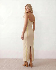 Cora Spaghetti Strap Low Back Maxi Dress