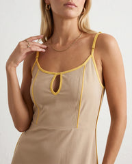 Cora Spaghetti Strap Low Back Maxi Dress