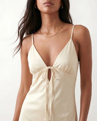 Gia Glossy Slip Maxi Dress