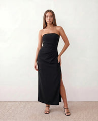Lucia Strapless Fitted Maxi Dress