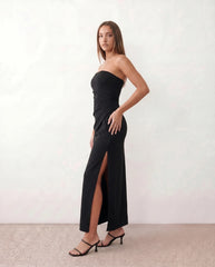 Lucia Strapless Fitted Maxi Dress